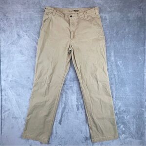 Carhartt Rugged Flex Relaxed Fit Canvas Work Pant BN2291-M Men's 38x34 Tan